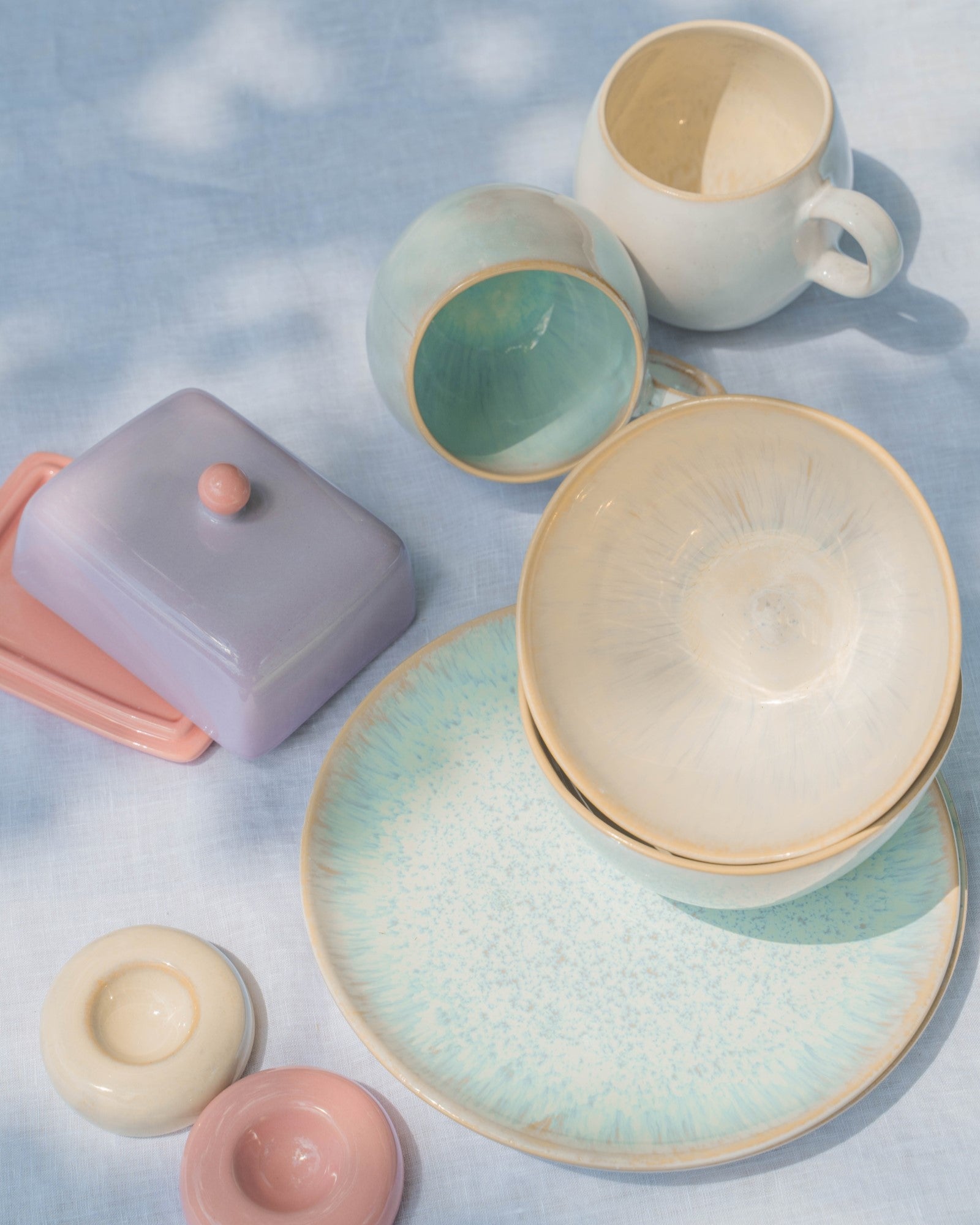 TABLEWARE SET PASTEL DREAMS MIX 9 PIECES