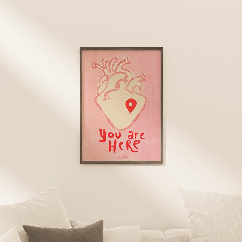 Sissan Richardt poster 50x70 cm you are here