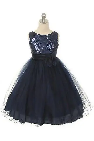 Ball Gown Round Sleeveless Tulle Flower Long Flower Girl Dress DM704