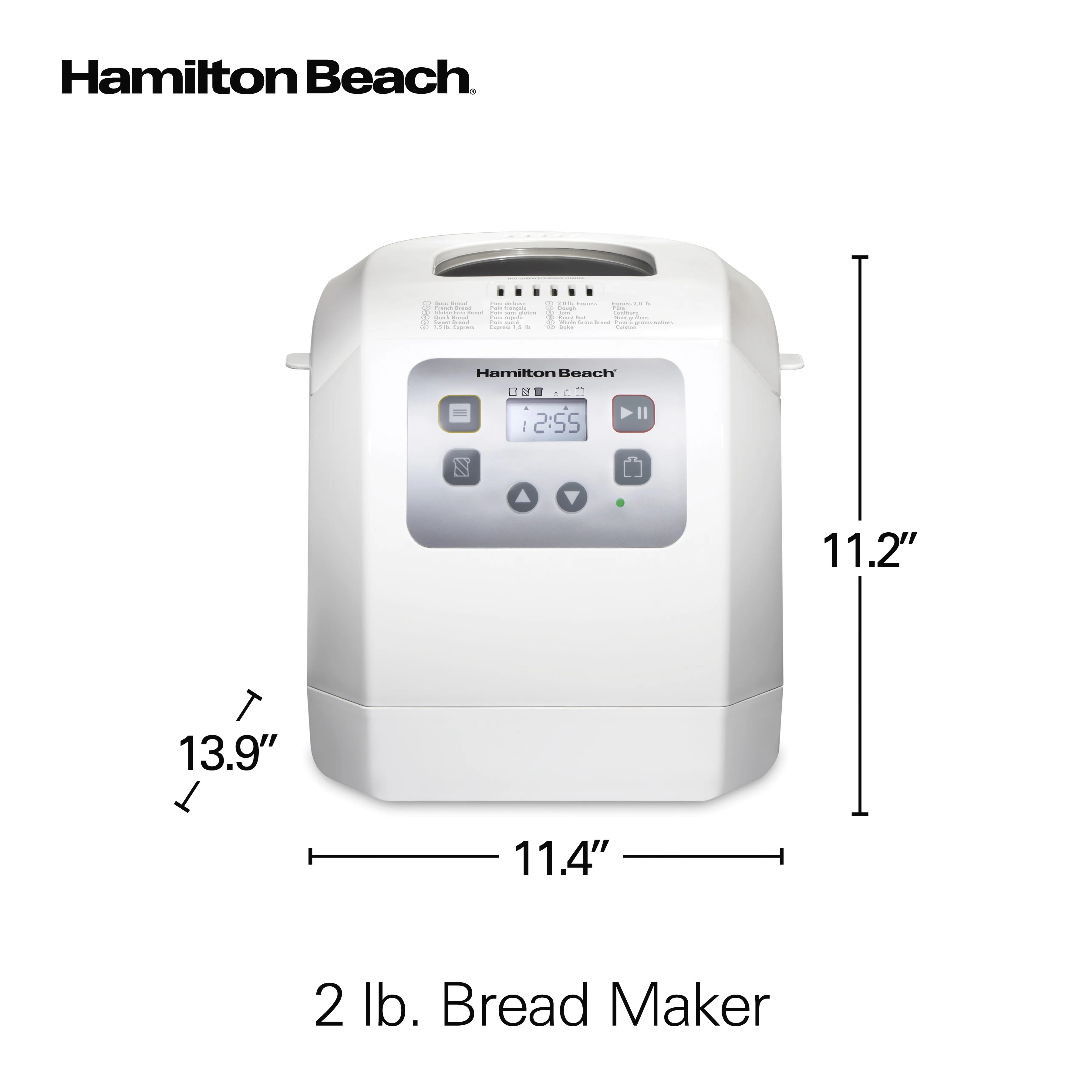 2 lb Bread Maker Machine with 12 Settings Plus Gluten Free, White - Image 6