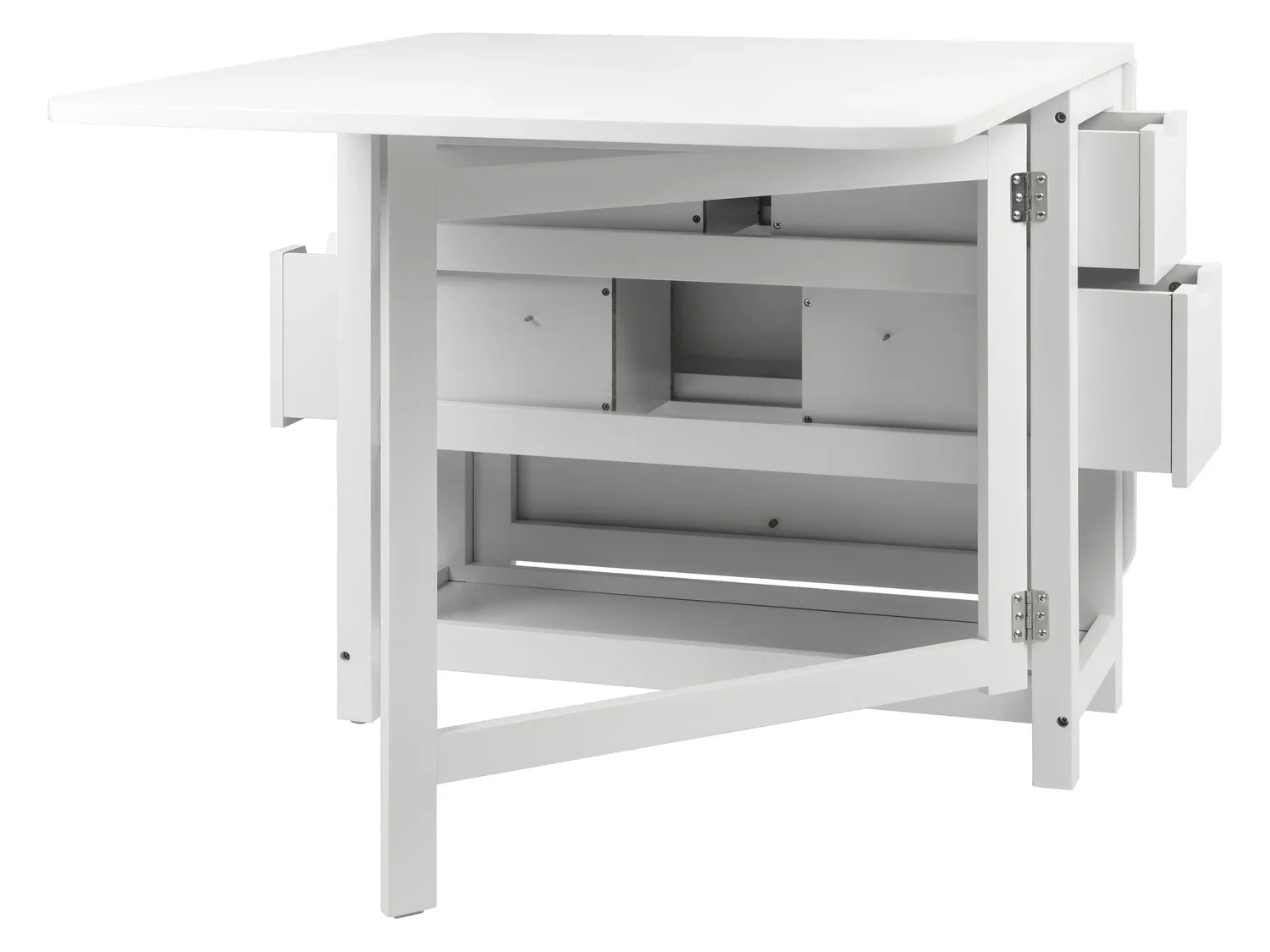 LIVARNO home Table pliante, 150 x 74 x 80 cm, blanche