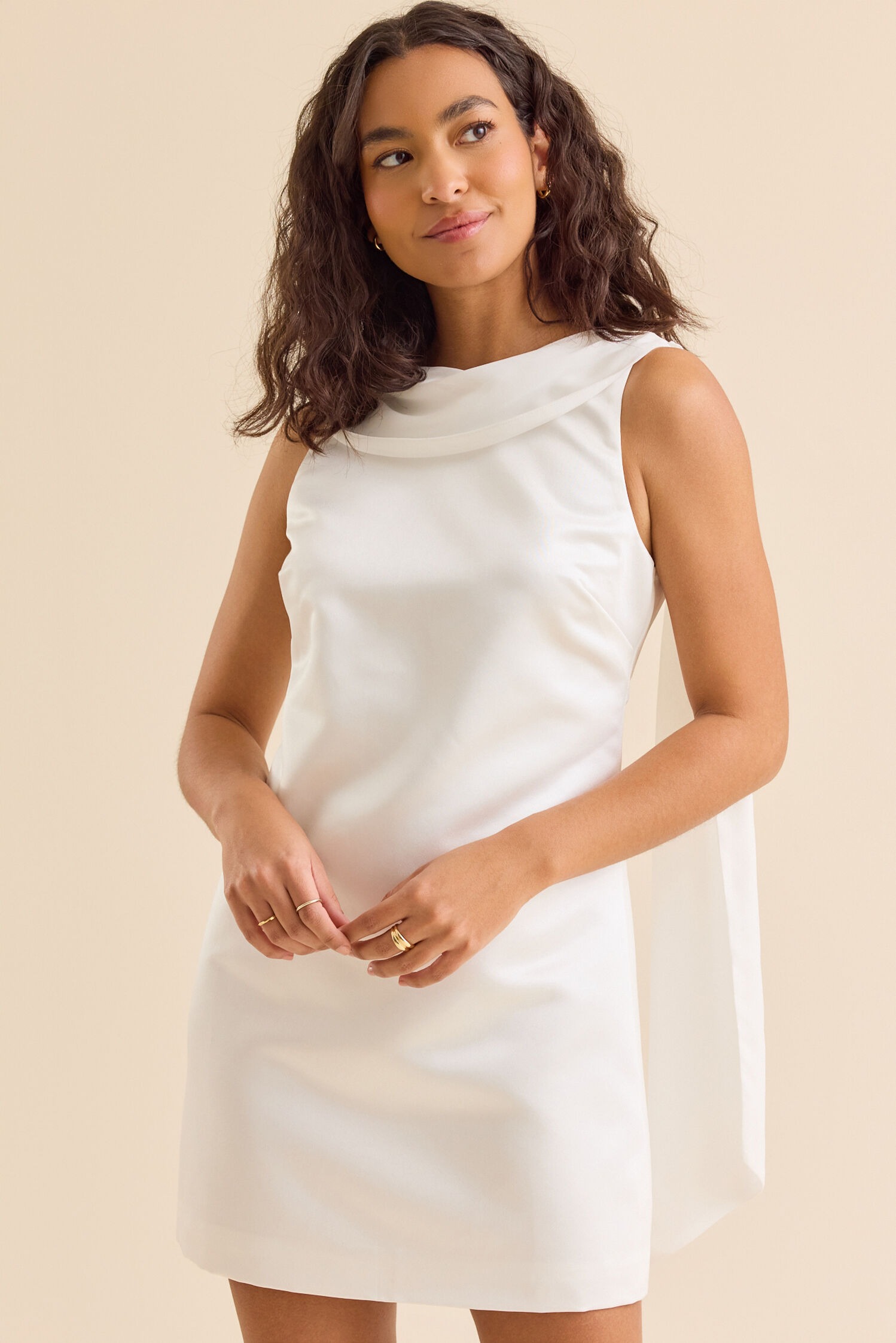 Alma Satin Mini Dress