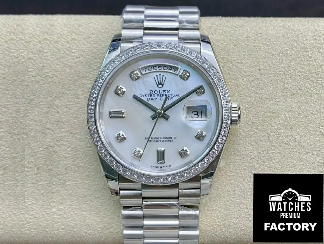 Rolex Day Date 128396TBR-0005 EW Factory Diamond-set Dial