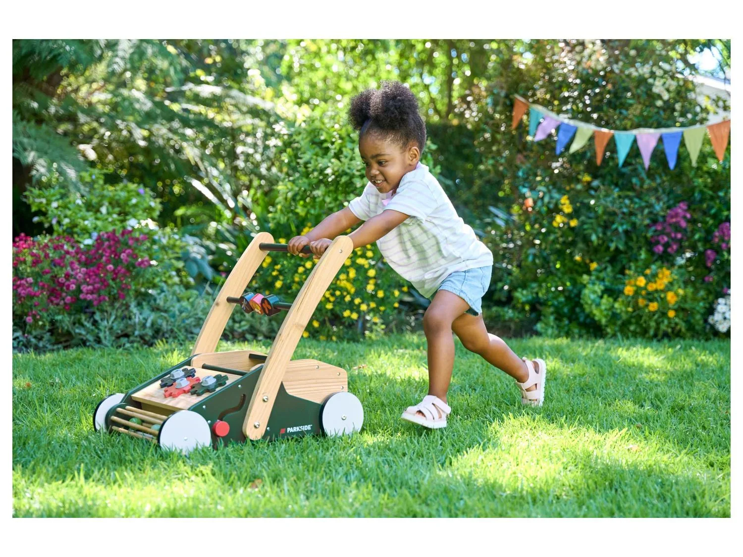 Playtive Chariot de marche en bois