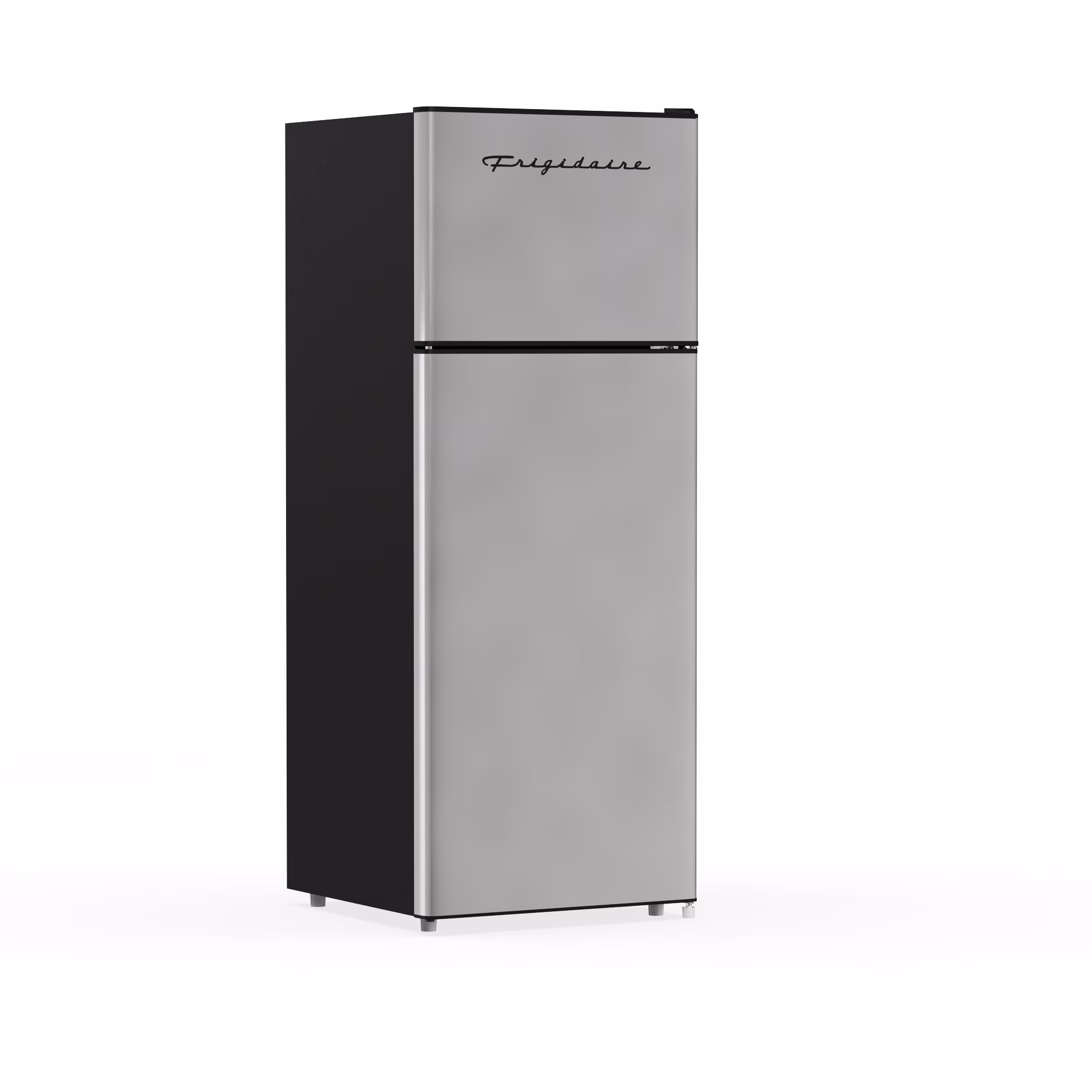 21 in. 7.5 Cu. ft. Retro Refrigerator, Standard Door Style, Stainless Look New