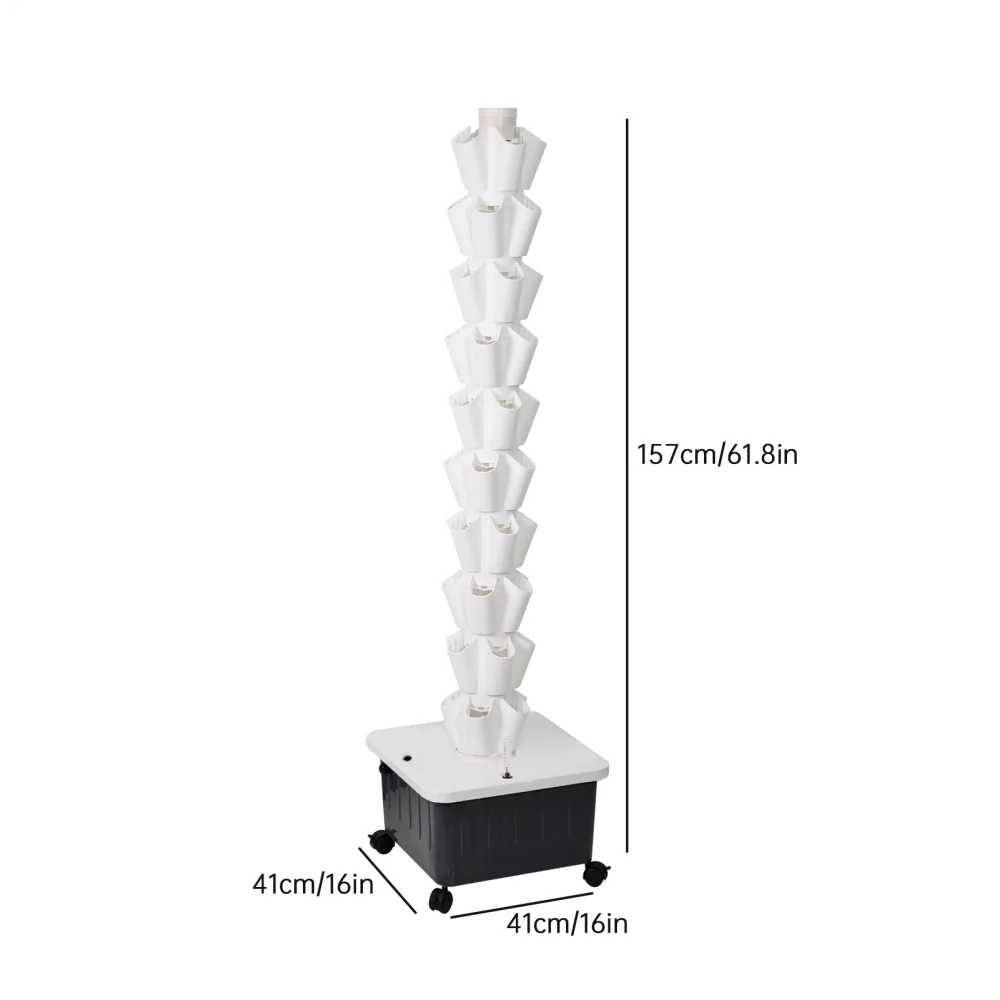 Hydroponic Growing System Tower | Vertical Vegetable Planting Towers | 10 - Layer 50 Slots, Hydroponic Growing Kit Forhydroponics Towers Garden, Suitable for Balconies, Courtyards, Roofs