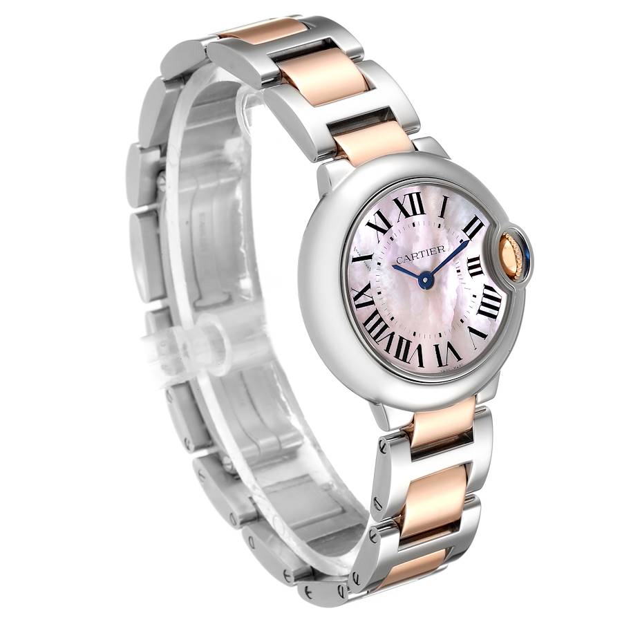 [Super Clone]BALLON BLEU Pink Mother of Pearl Dial 28mm