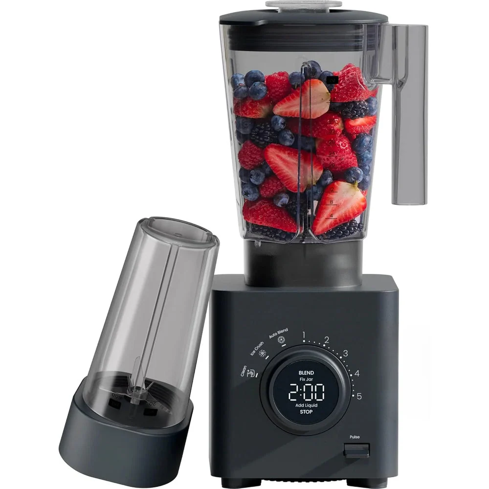 48 oz Countertop Blender for Smoothies, 1380W Motor to Crush Ice, Nuts, and Frozen Fruit with Stainless Steel Blade, Auto Blend Function,…