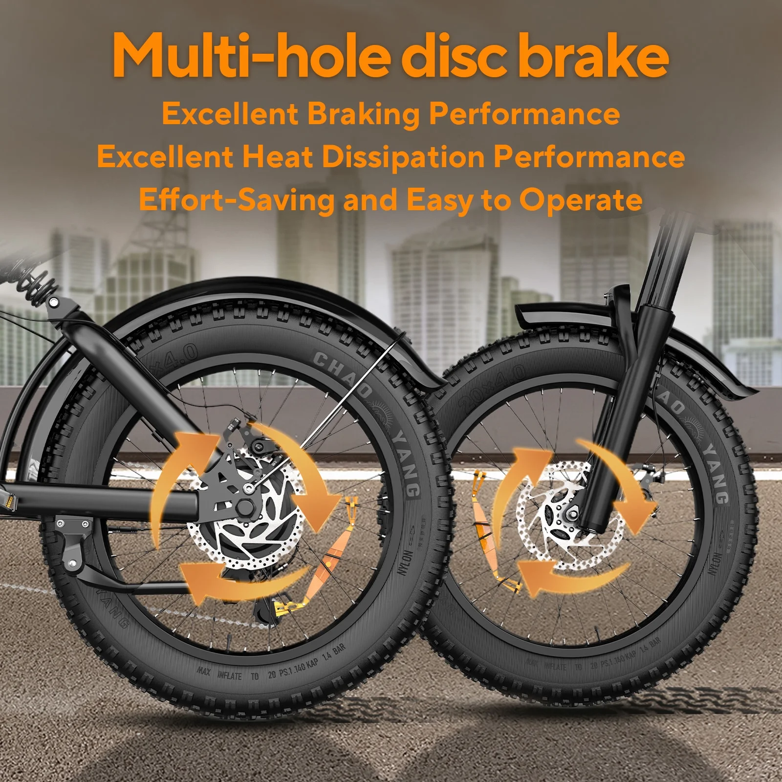Electric Bike for Adults 20" Fat Tire, Max 32MPH Ebike, 1500W Peak E-Mountain Bike 48V 15Ah UL2849 - Image 8