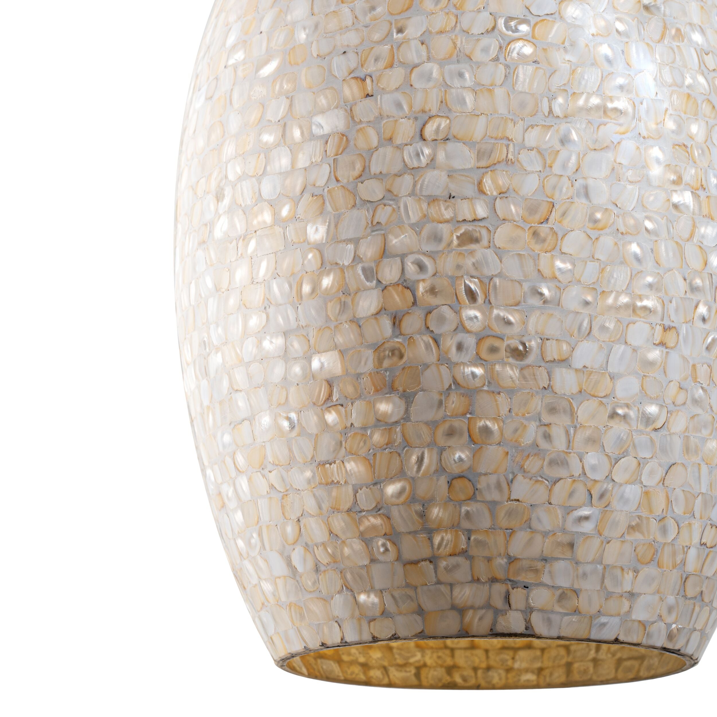 Solara Mother of Pearl Oval Pendant 30x56cm