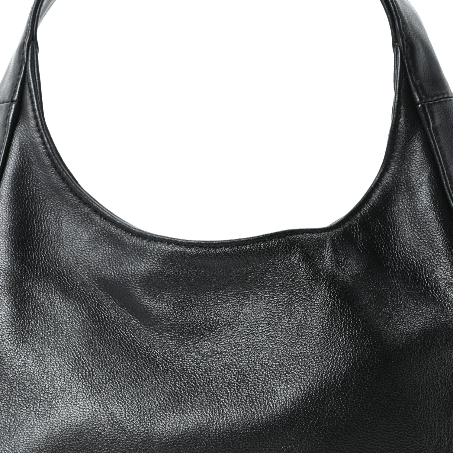 Nappa Mini Triangle Hobo Black