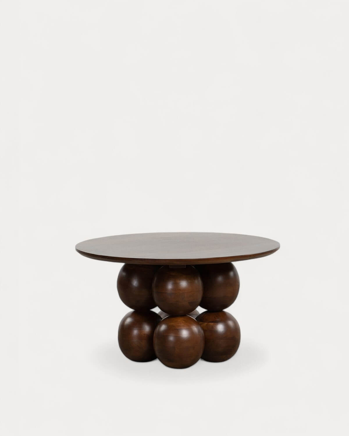 Alary - Mesa de Centro Redonda de Madera de Mango (Ø80 cm) Alary