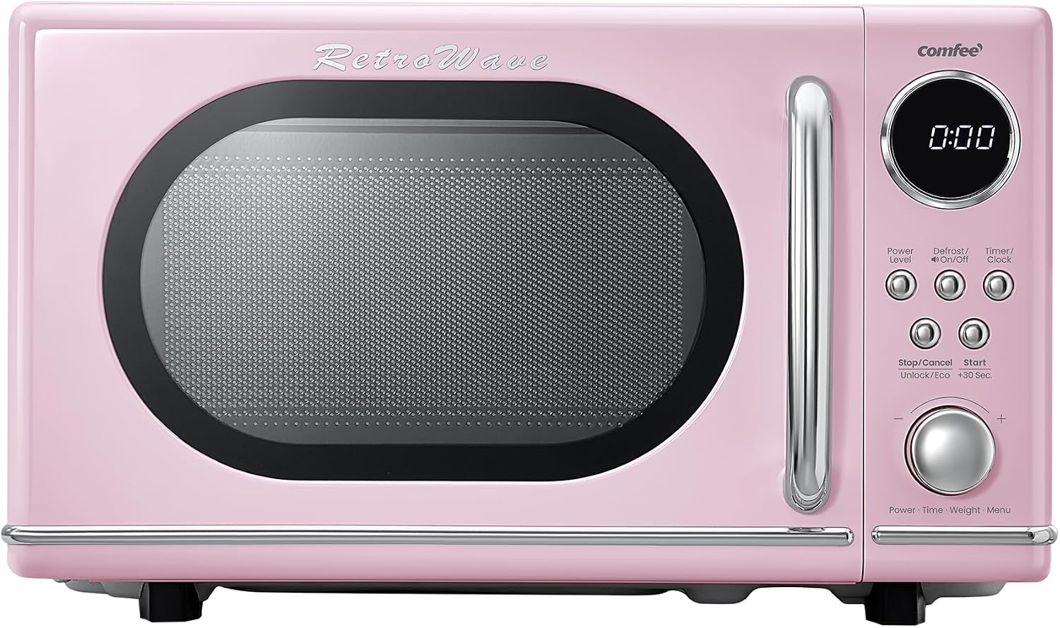 COMFEE' Retro Countertop Microwave Oven, 0.7 Cu.Ft., 700W, Green