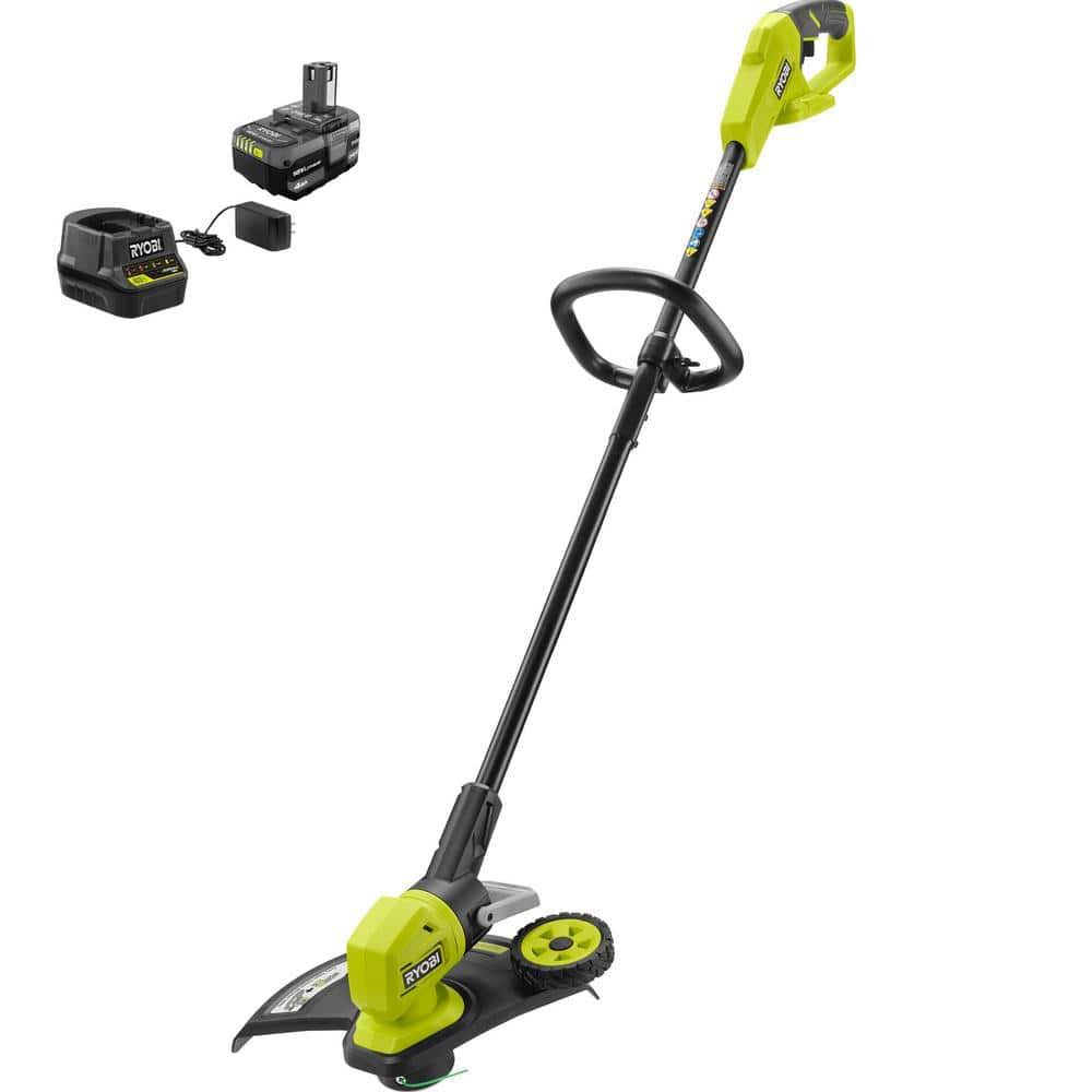 Ryobi P20180VNM One+ 18V 13 in. Cordless Battery String Trimmer/Edger with 4.0 Ah Battery and Charger