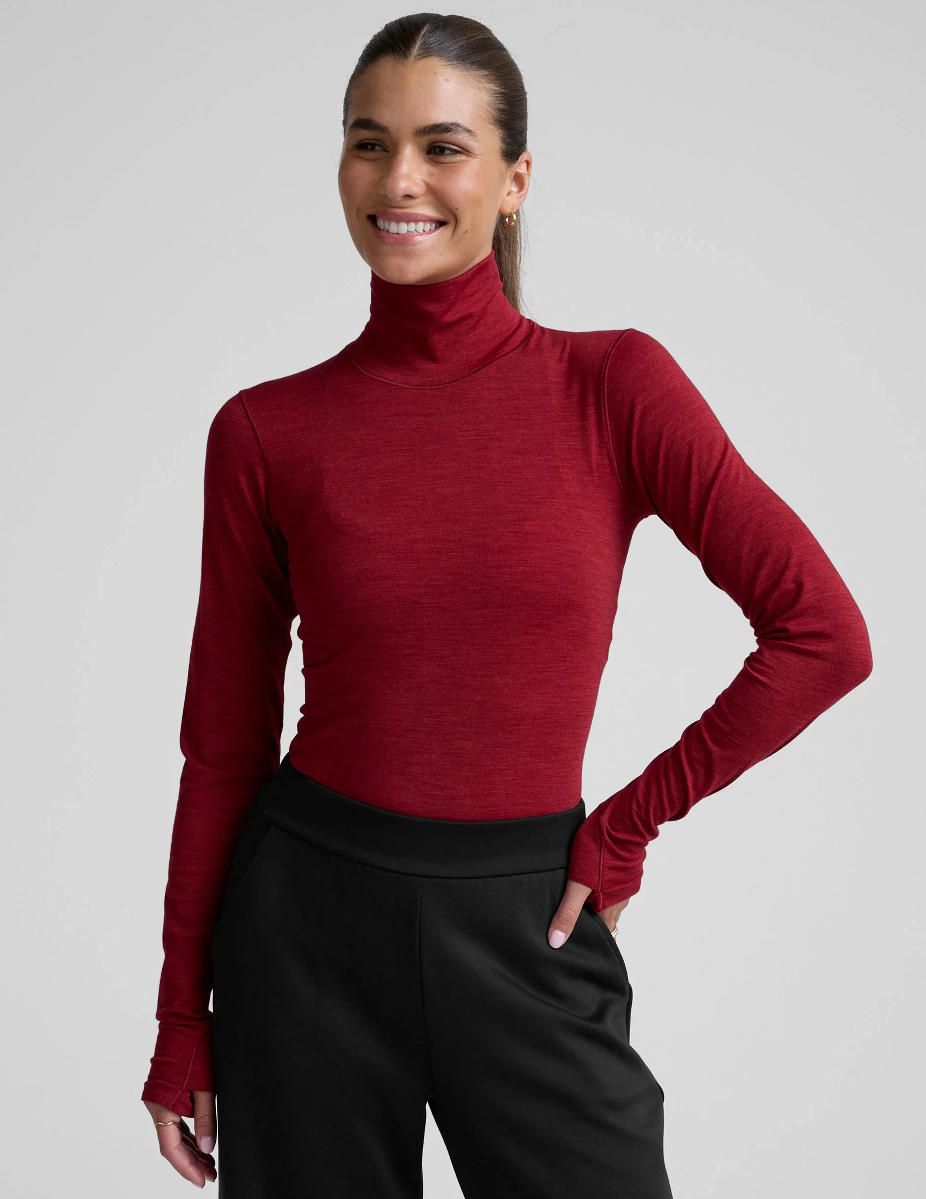 LuxeKnit Merino Wool Turtleneck