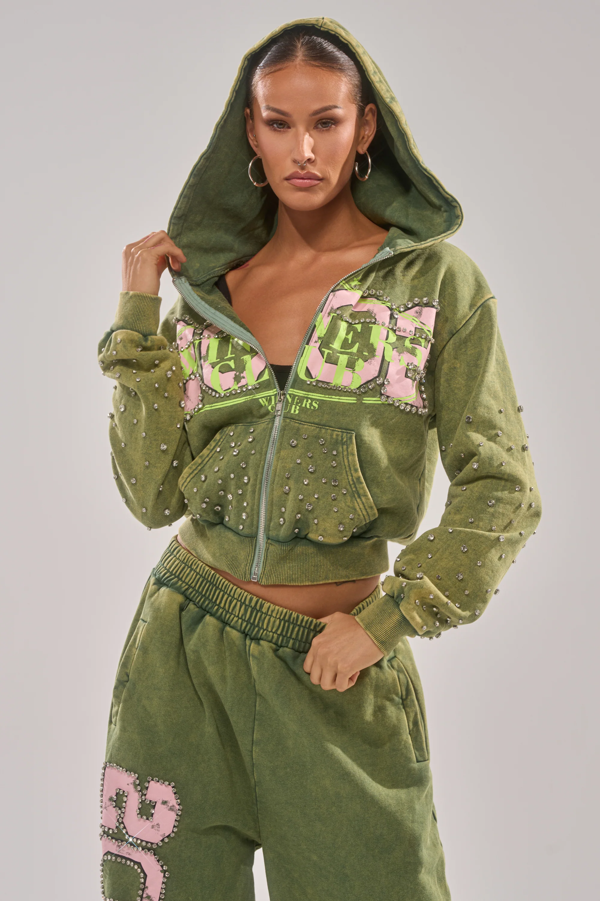 WINNERS CLUB ZIP UP SWEATSHIRT - Akira Store