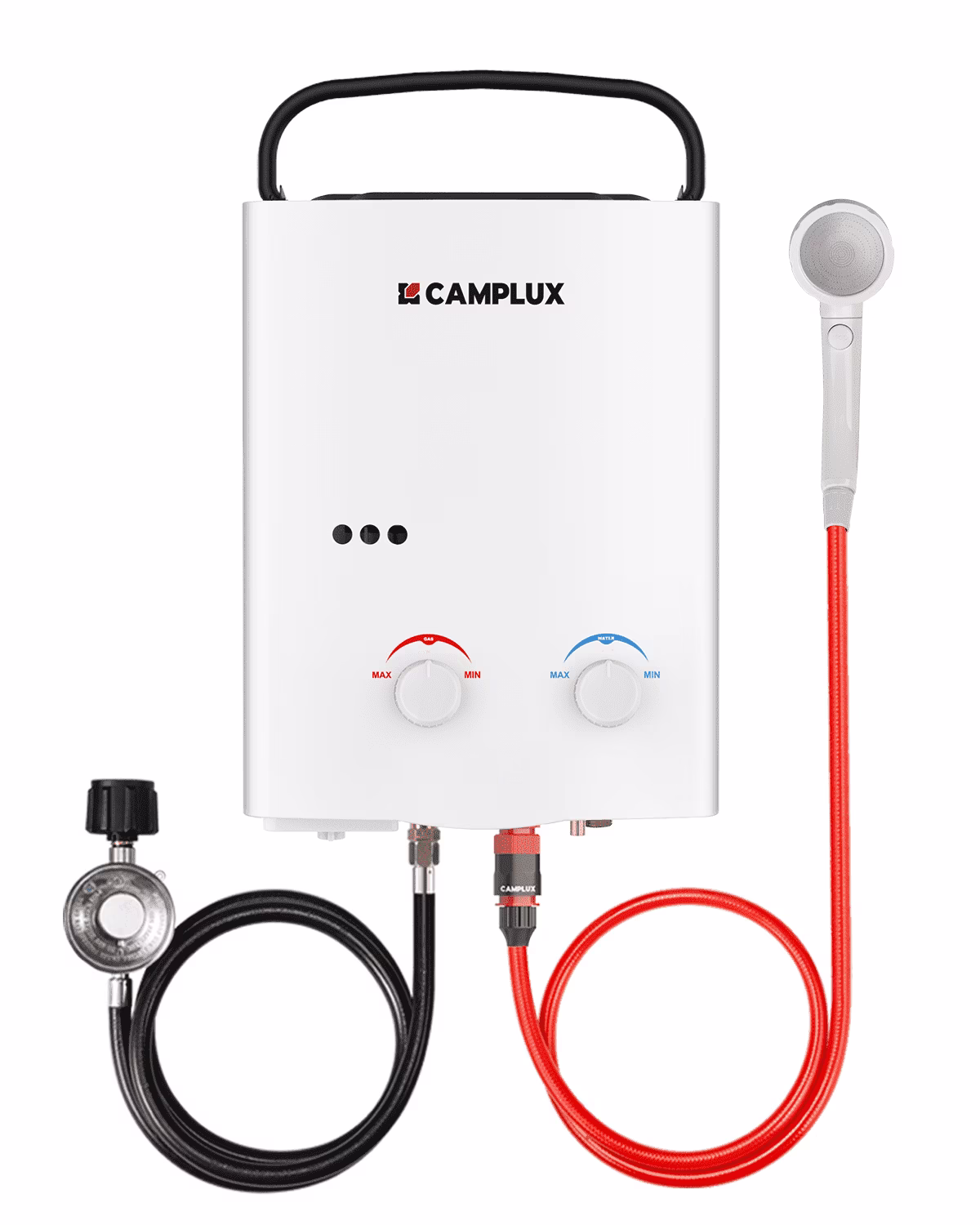 Portable 1.32 GPM 34,000 BTU Propane Tankless Water Heater for Outdoor(White)