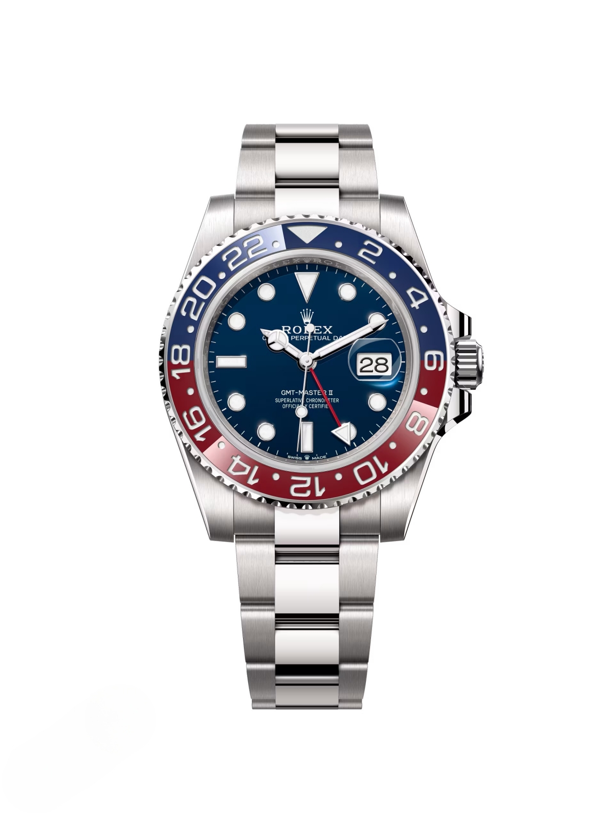 [Super Clone]RLX  GMT-Master II - 40mm White Gold 