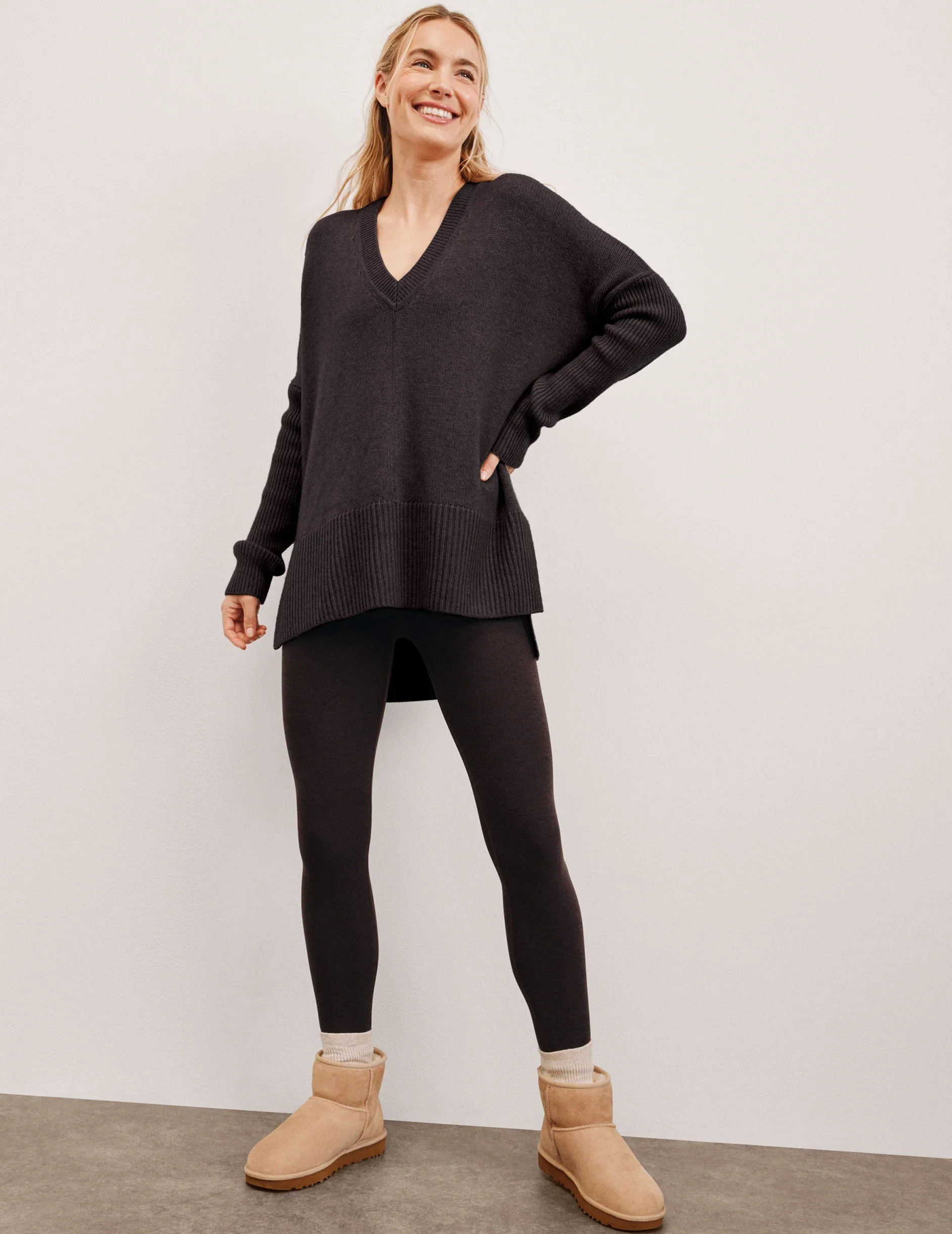 Wool-Cashmere V-Neck Sweater