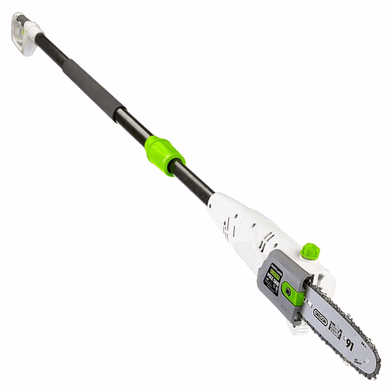 Electric Pole Saw 6.5 Amp 9.5 Inches bar with 3/8 in. pitch 8 feet Max Reach easy adjustment chain