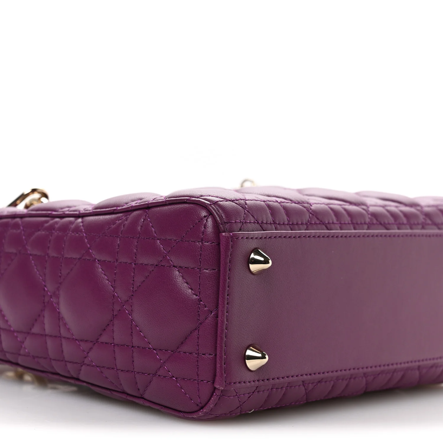 Lambskin Cannage Small My ABCDior Lady Dior Purple