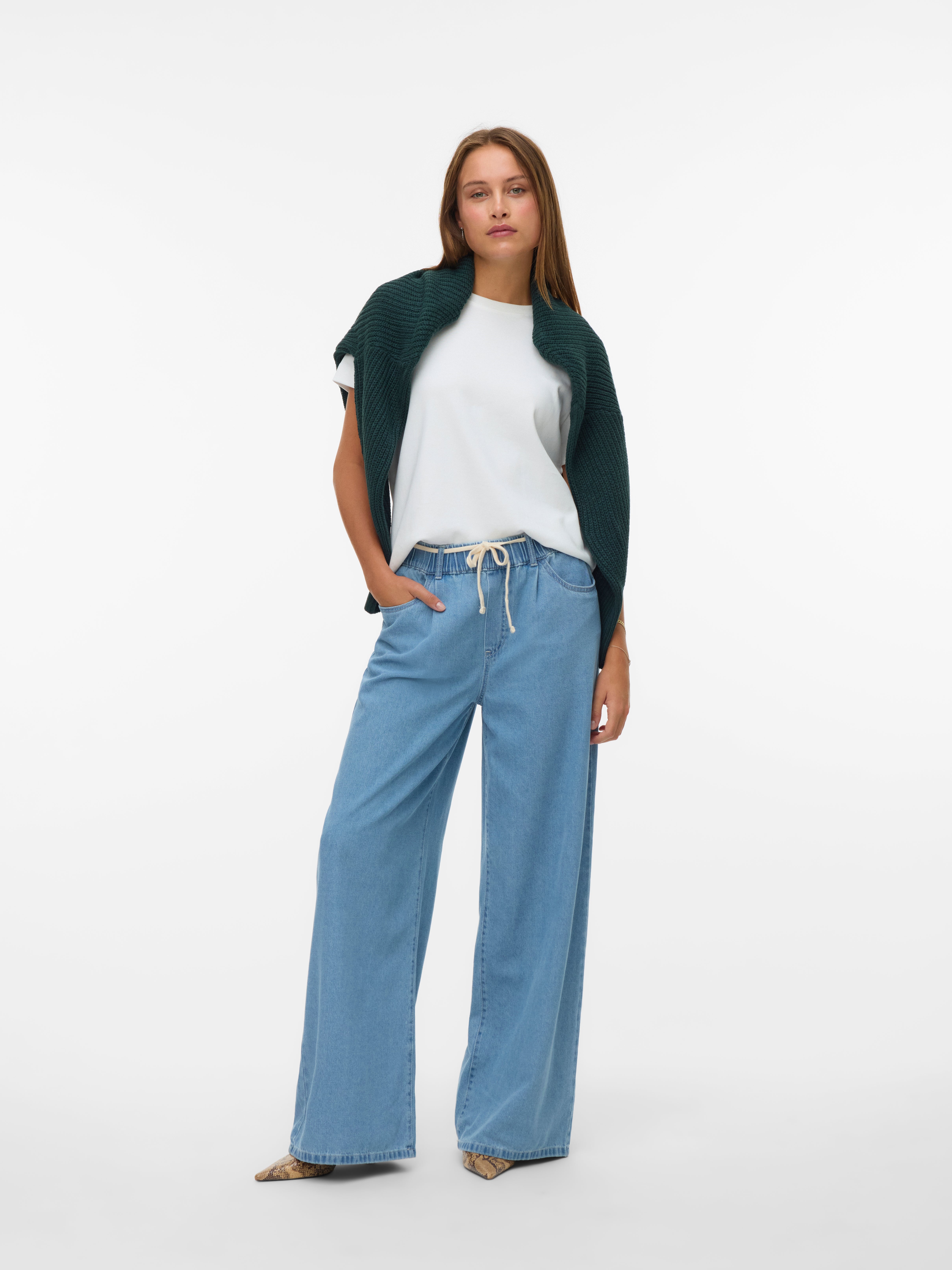 VERO MODA® VMVALERIA Mid rise Wide Leg Fit Jeans