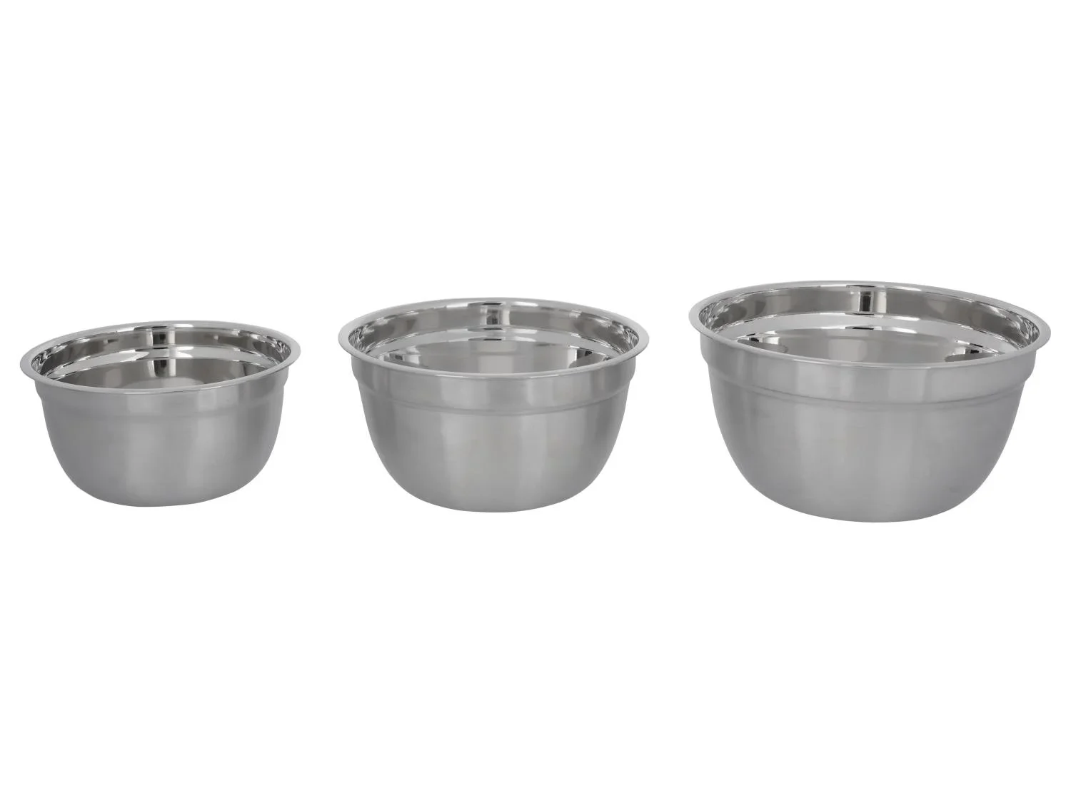 SILVERCREST Ensemble de saladiers en acier inoxydable, 3 pices.