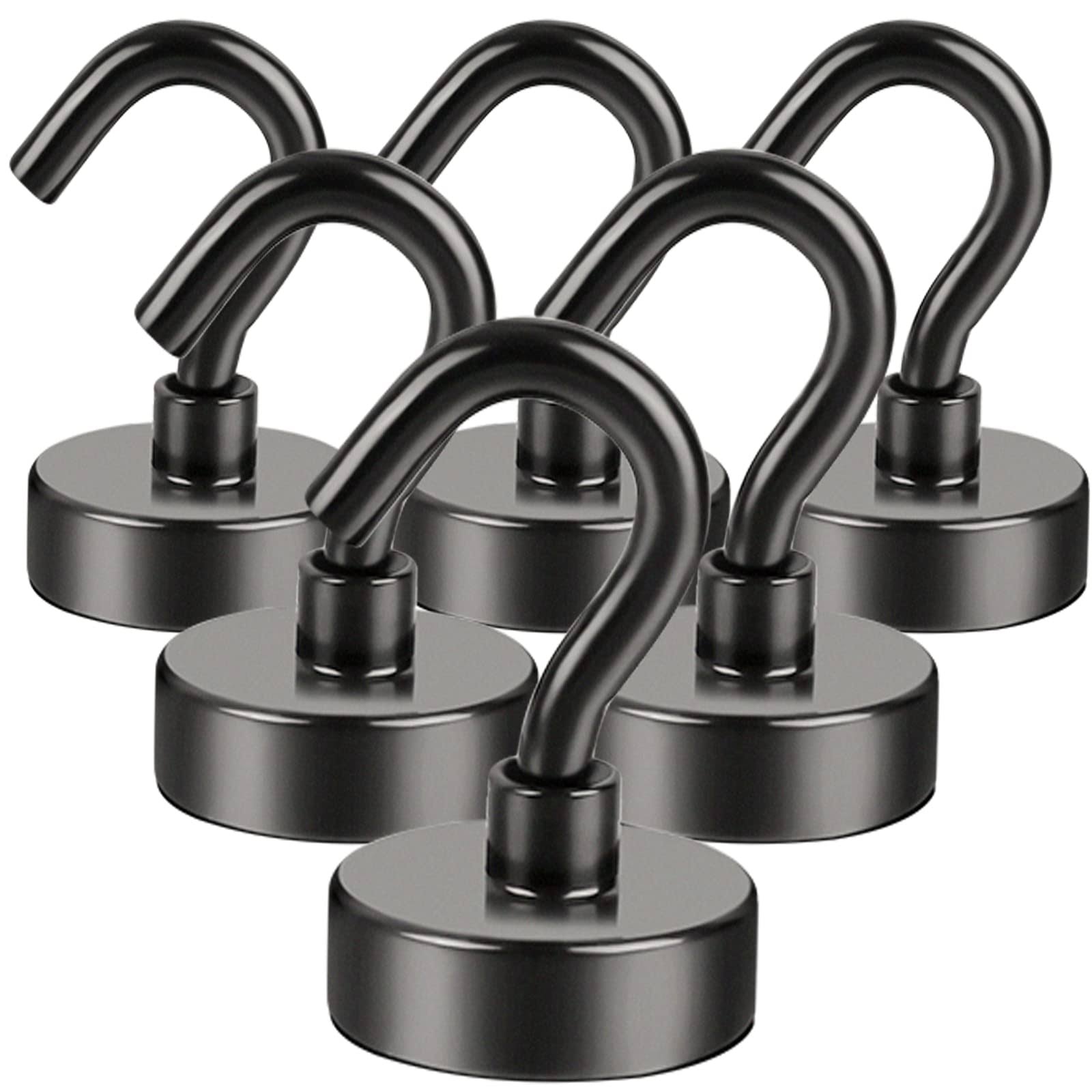 DIYMAG Magnetic Hooks 25lbs Strong Heavy Duty Cruise Magnet S-Hooks for Classroom Fridge Hanging Cabins Grill Kitchen Garage Workplace and Office Etc