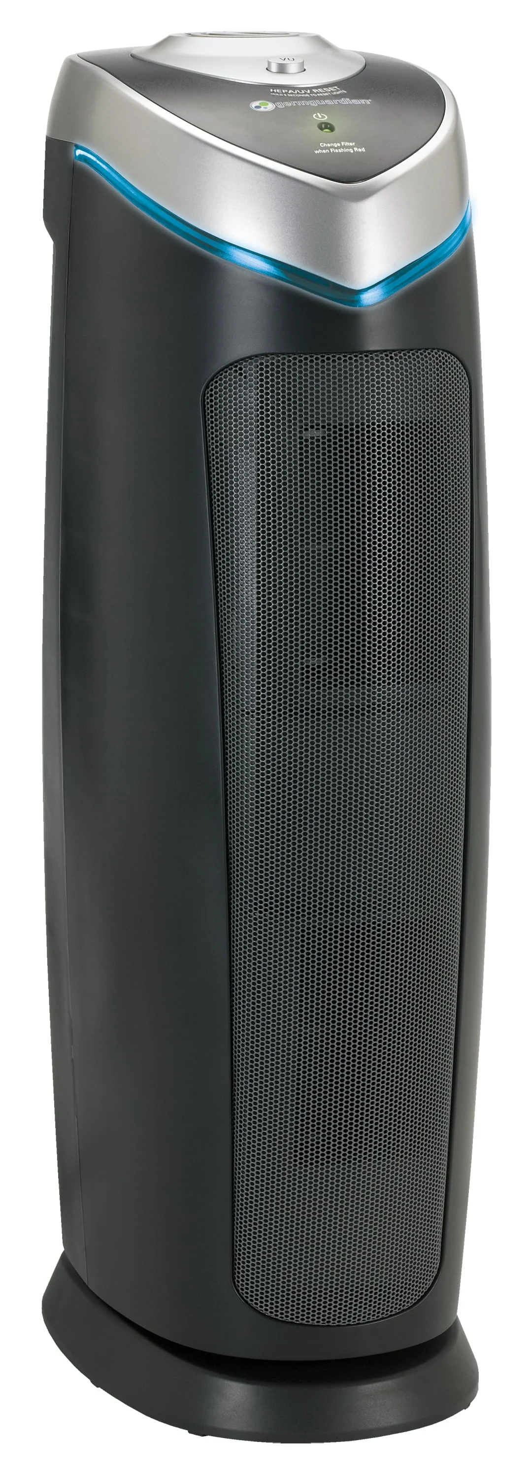 Tower Air Purifier with HEPA Filter and UV C Light Sanitizer, Gray, AC4825E