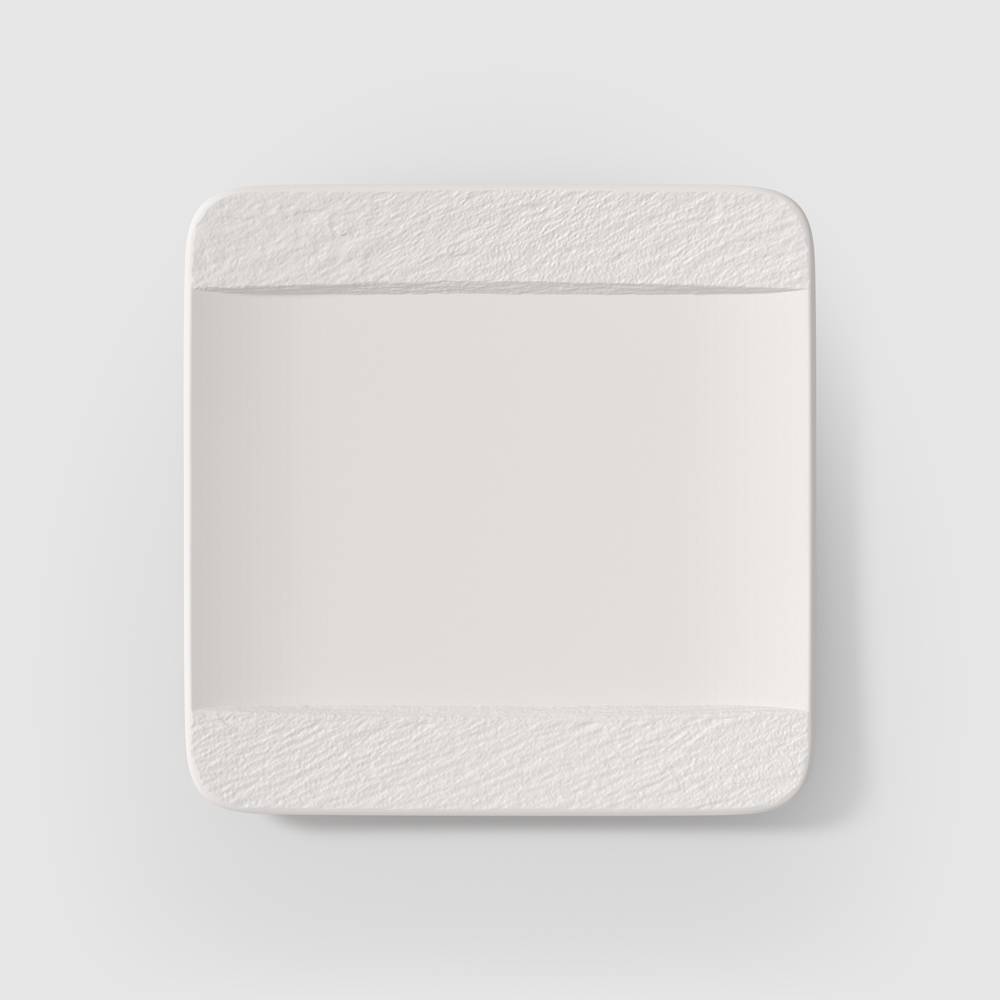 Manufacture Dinner plate - White, 11'' x 11'', Premium Porcelain
