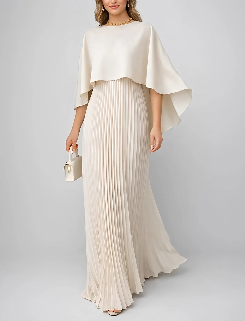 Zuzanna - Robe Maxi Plissée en Chiffon Élégante
