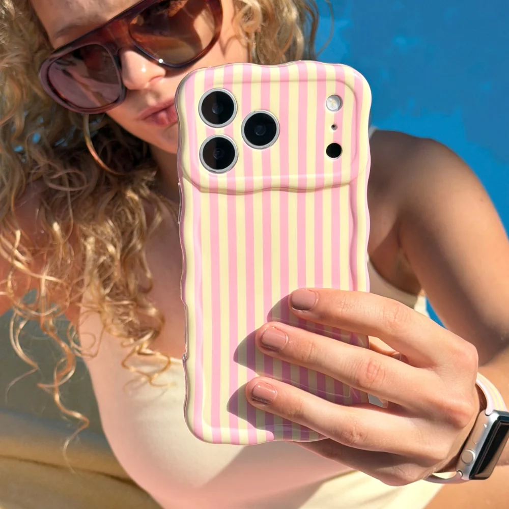 Wavy Phone Case - Pink Lemonade