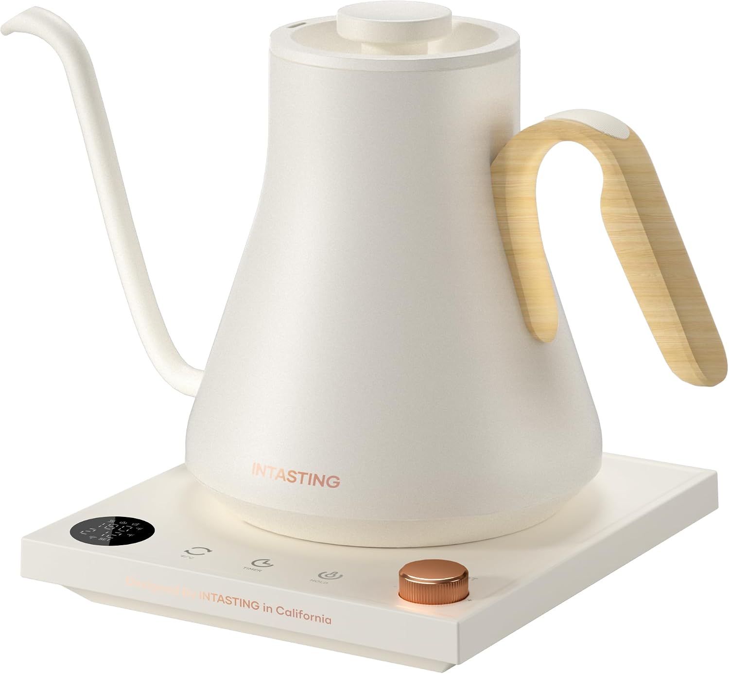 INTASTING Gooseneck Electric Kettle with ±1℉ Temperature Control, 0.9L