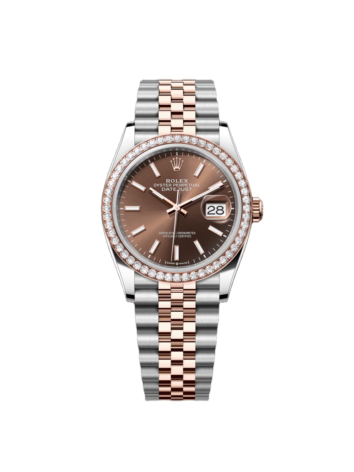 【Super Clone】RLX  Datejust 36mm 126281 Chocolate Dial Oyster Bracelet