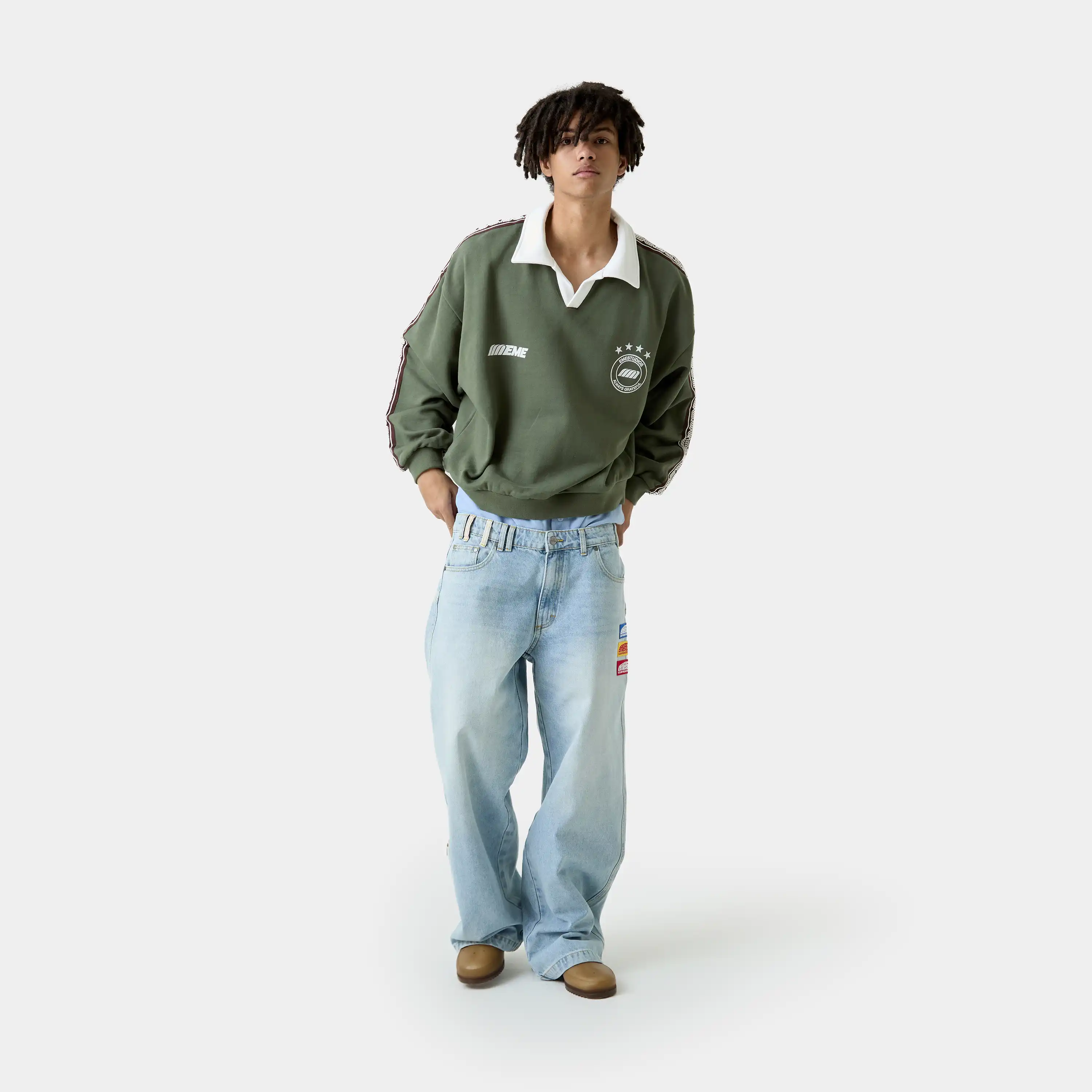 Cane Forest Polo Crewneck