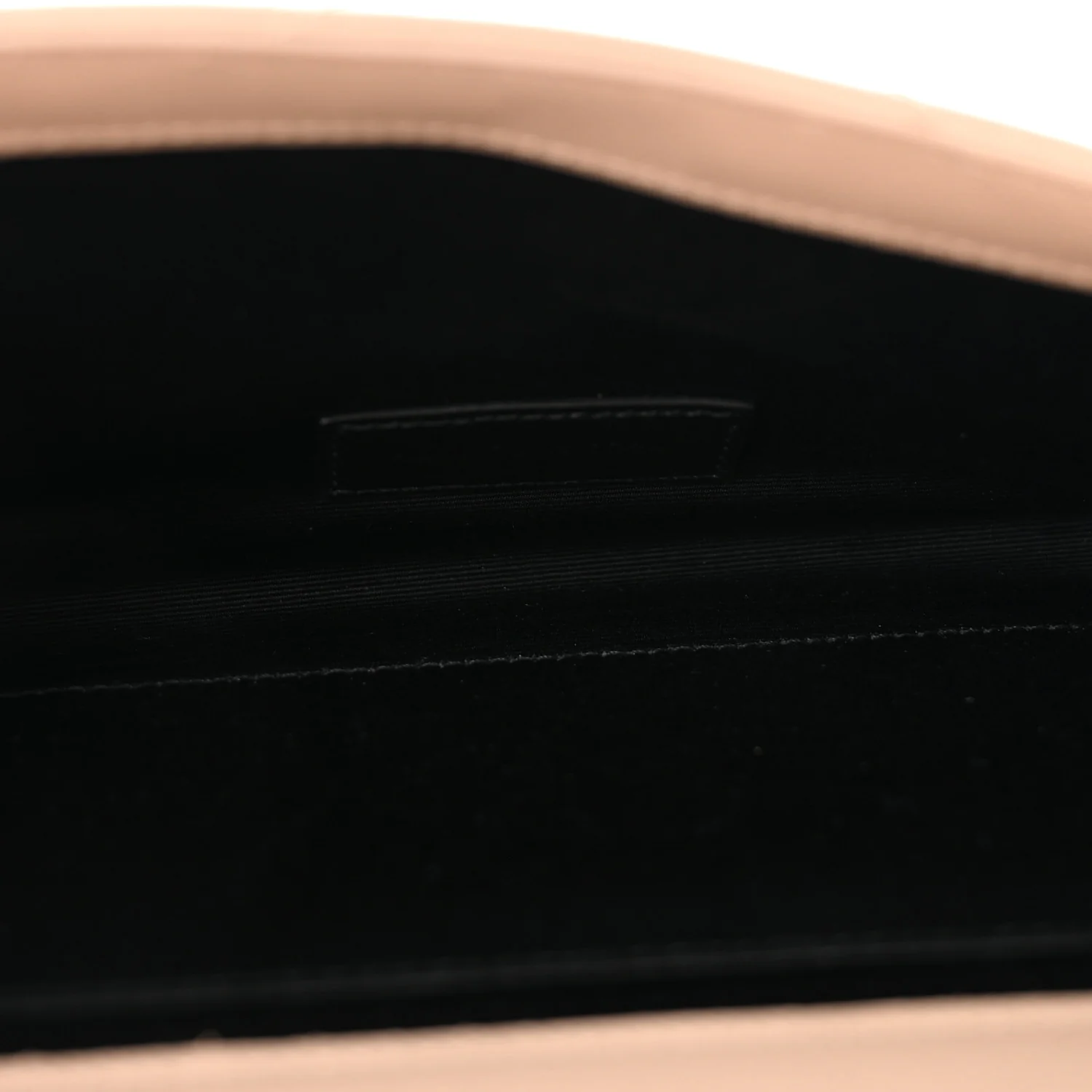 Grain De Poudre Matelasse Chevron Monogram Envelope Clutch Dark Beige
