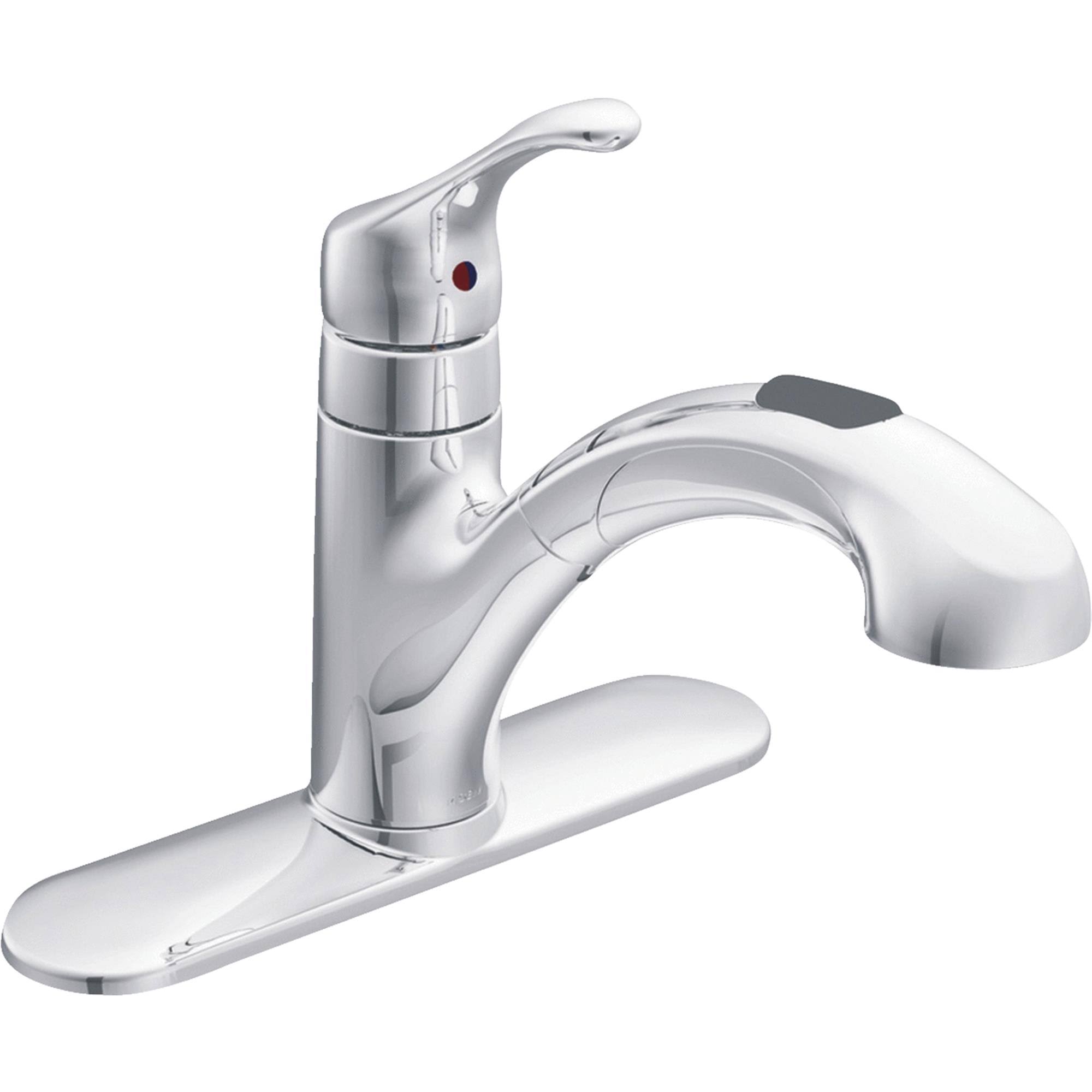 Moen Ca87316c Renzo Single Handle Pullout Kitchen Faucet Chrome