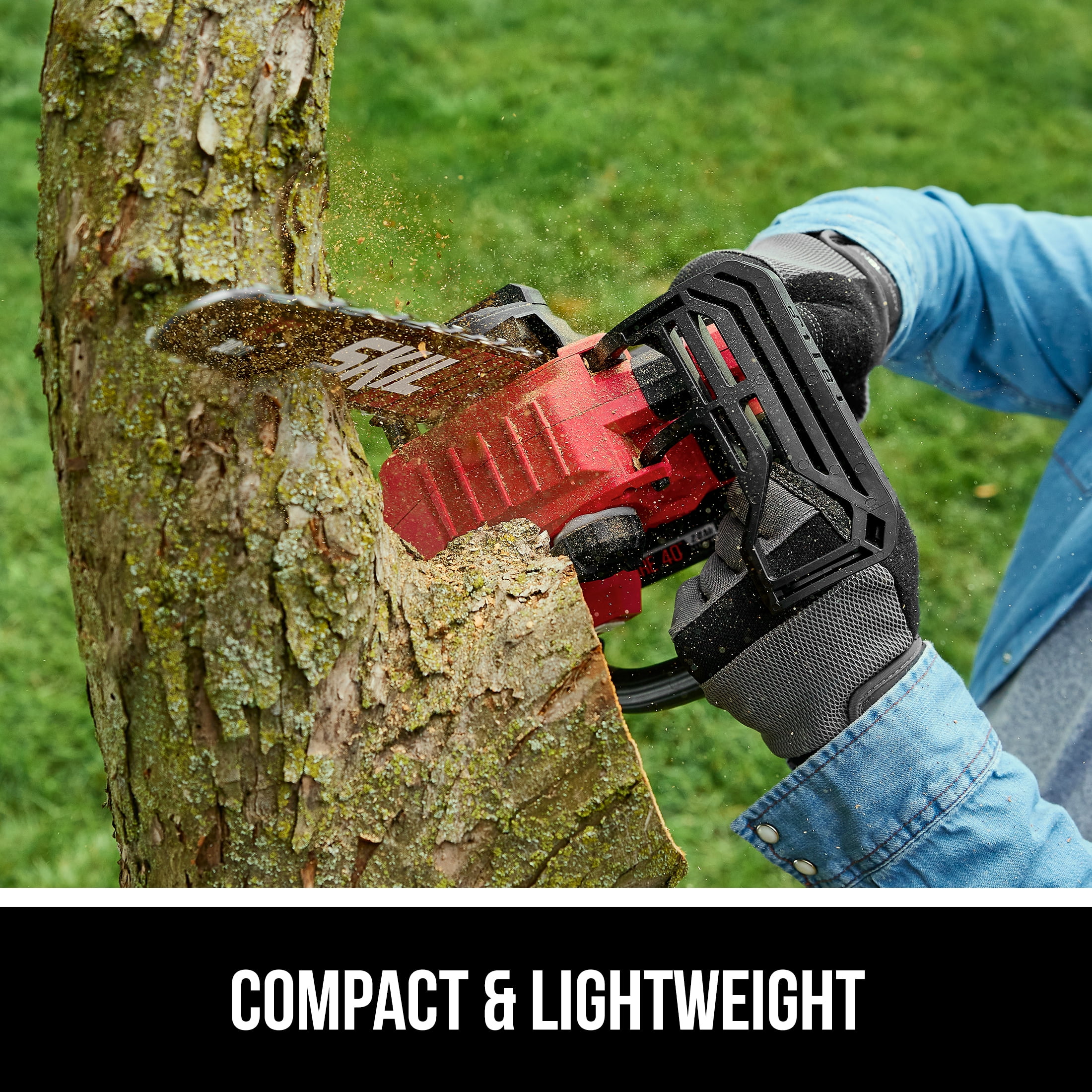 TH1200C 11 PWR CORE Brushless 40V 12 inch Chain Saw, Tool Less Chain Tensioning, 2 0Ah Battery and Charger Image 4