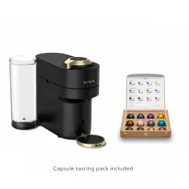 Nespresso Limited - Edition Vertuo Pop Coffee and Espresso Maker by Breville, Matte Black Gold