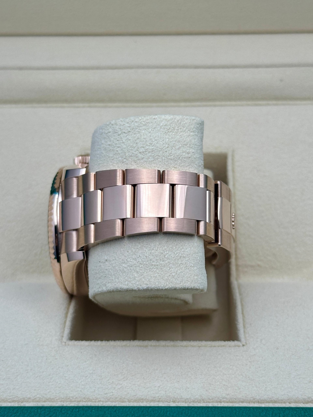 [Super Clone]RLX  Sky-Dweller 42mm Rose Gold Chocolate Dial Oyster - 336935