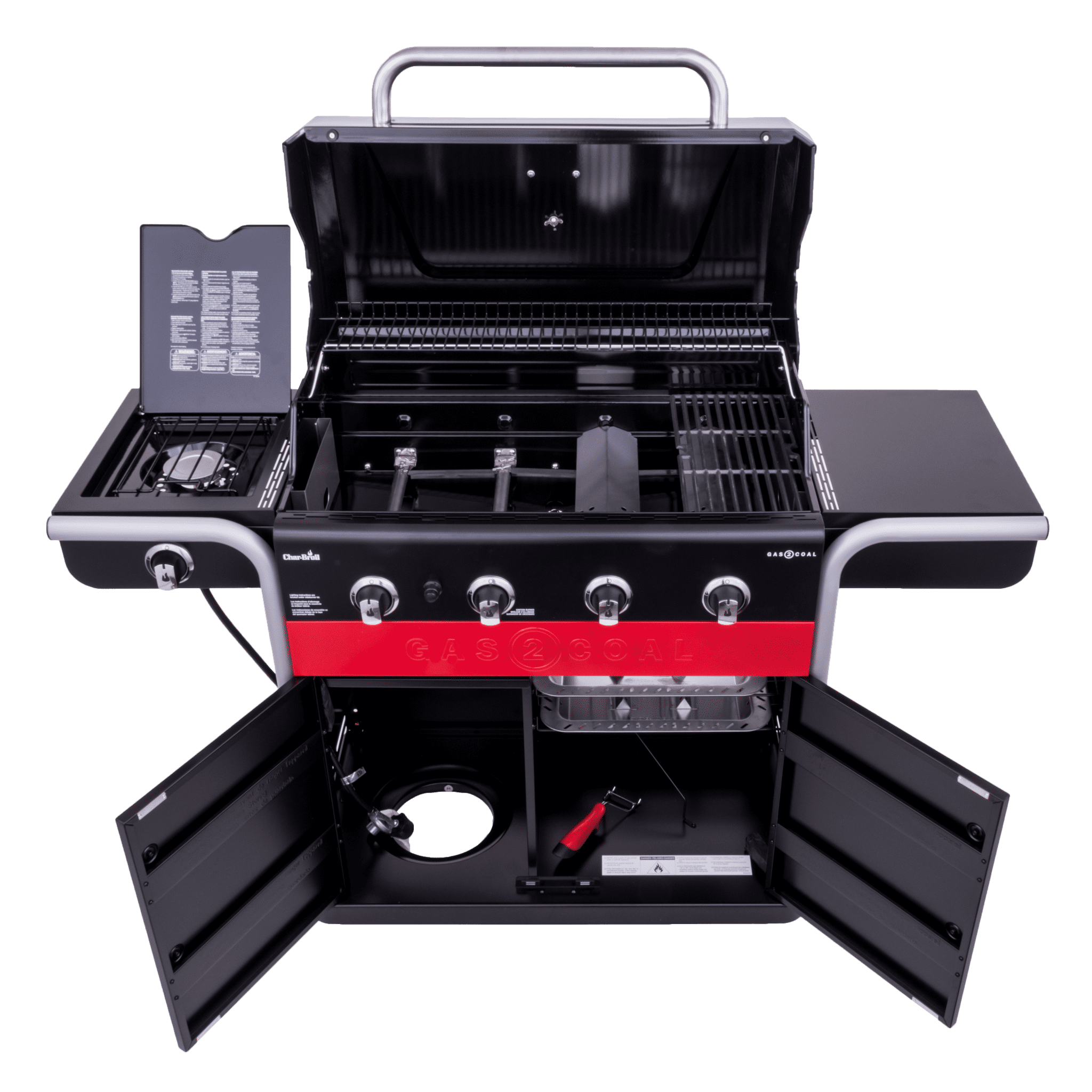 Char-Broil Gas2Coal 4-Burner LP Gas & Charcoal Outdoor Combination Grill