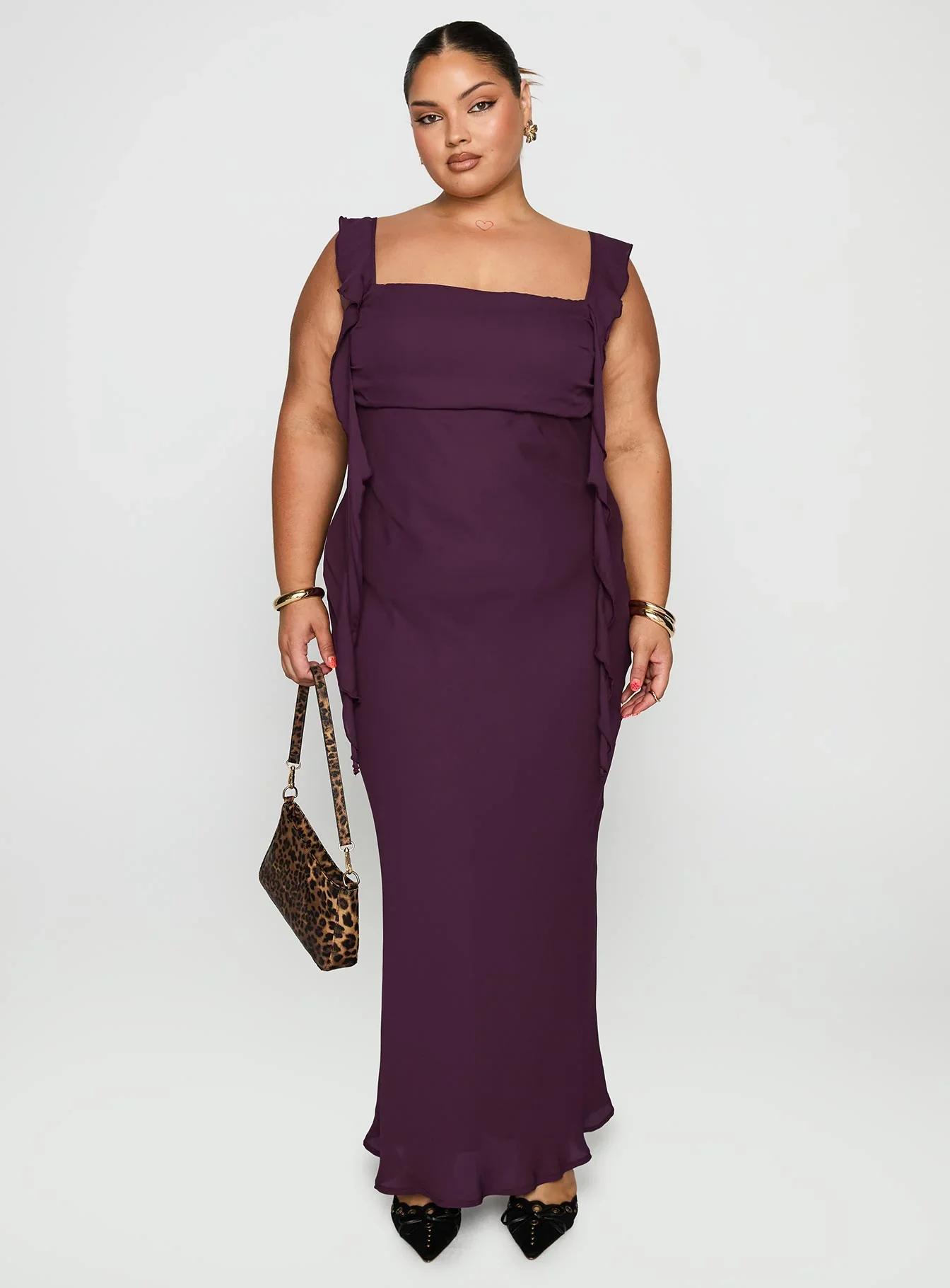 Lanai Maxi Dress Plum Curve