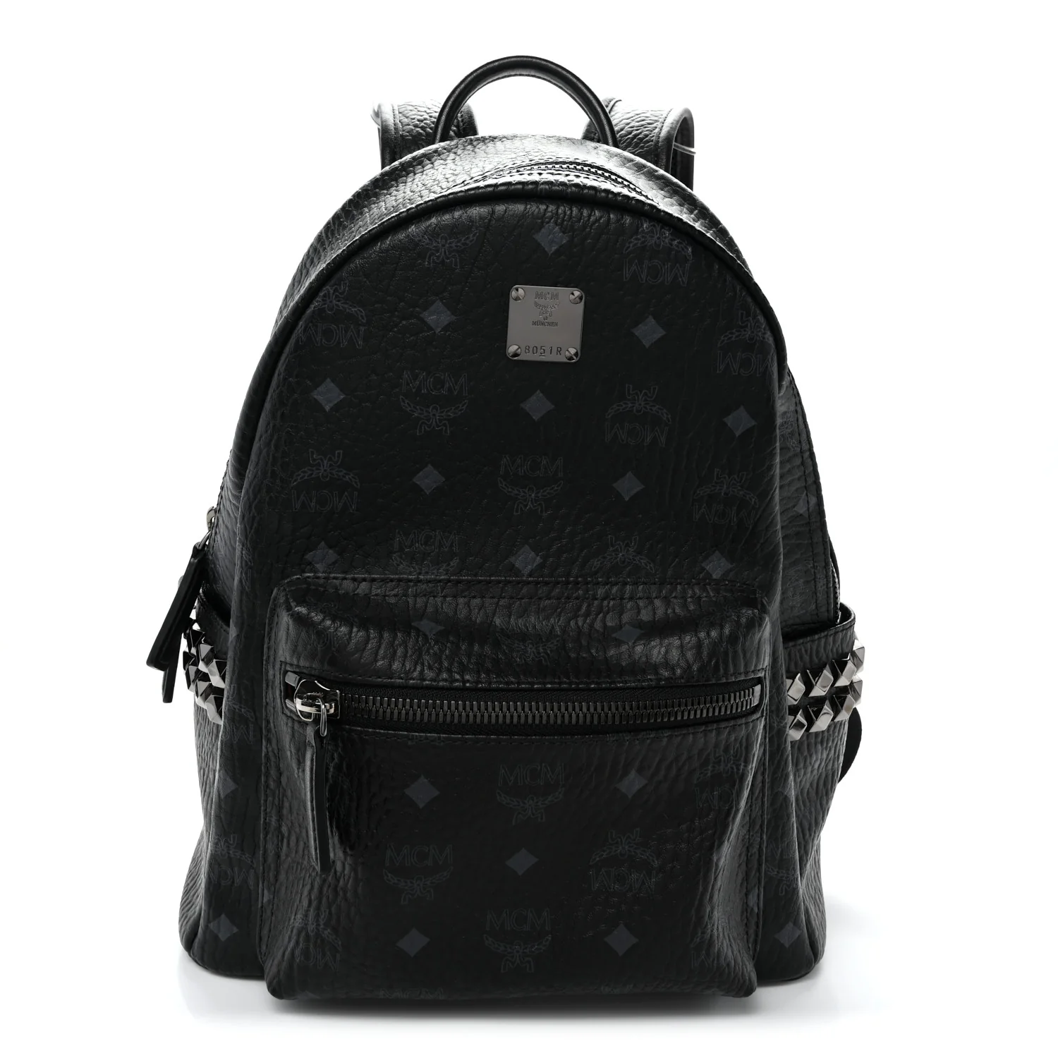 Visetos Small Side Stud Stark Backpack Black