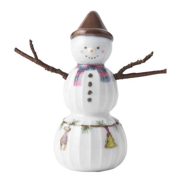 Hammershøi Christmas snøgutt 9 cm hvit m/ dekor