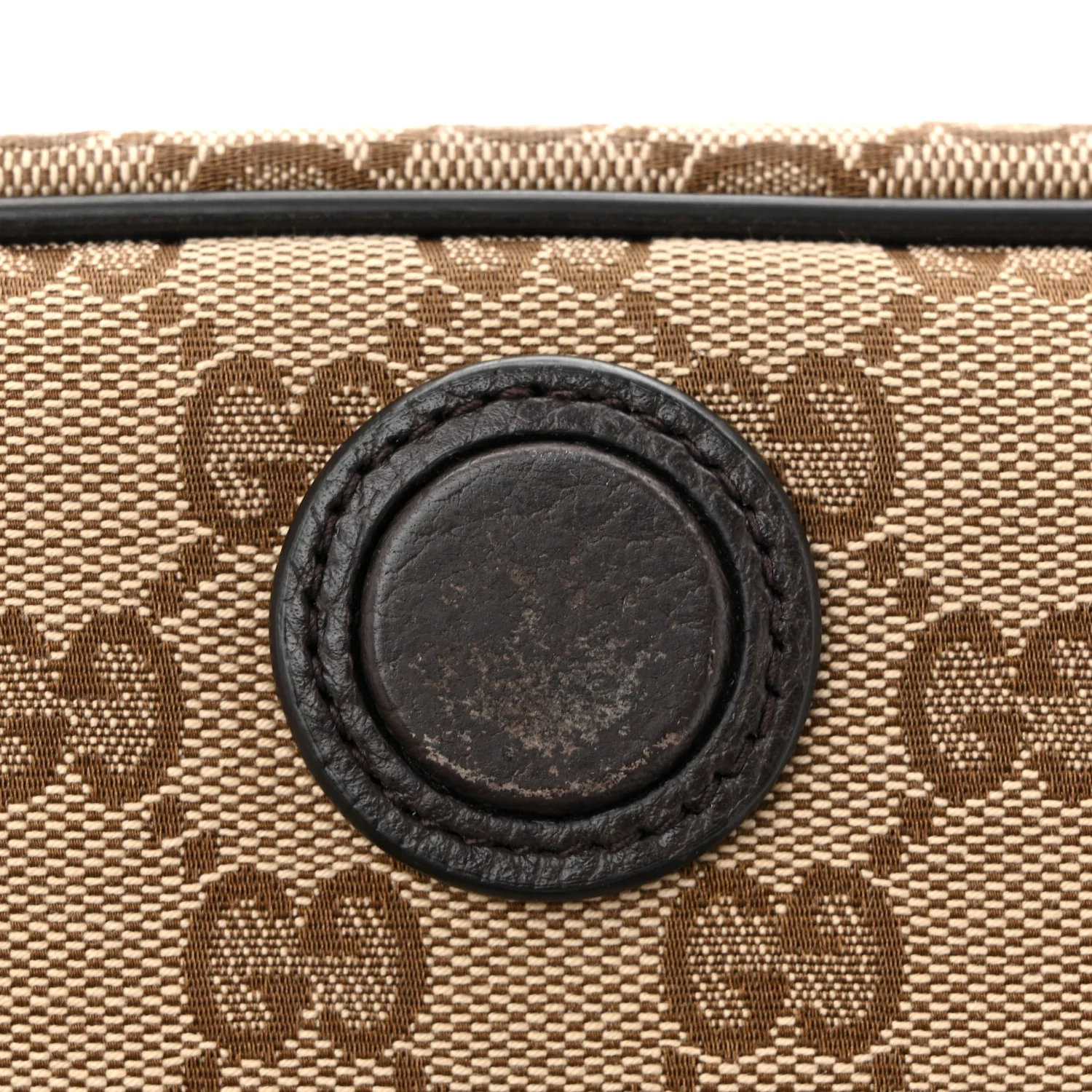 Monogram Flap Messenger Bag Beige Dark Brown