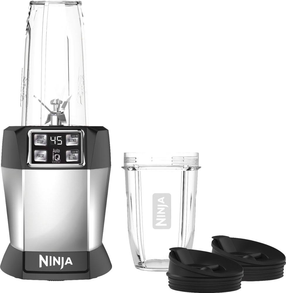 Ninja BL480D Nutri Ninja Auto IQ 1000W Platinum Blender Black