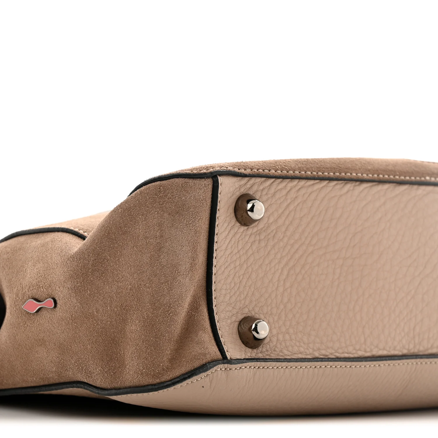 Suede Calfskin Aliosha Messenger Cappuccino Black