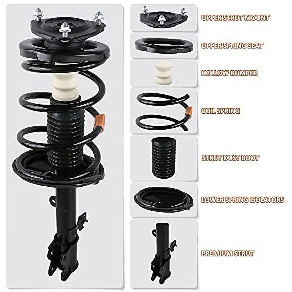 MOSTPLUS 171577L 171577R Front Pair Complete Strut Assemblies Compatible for Jeep Liberty 2002-2012/Dodge Nitro 2007-2011(Set of 2) - Image 5