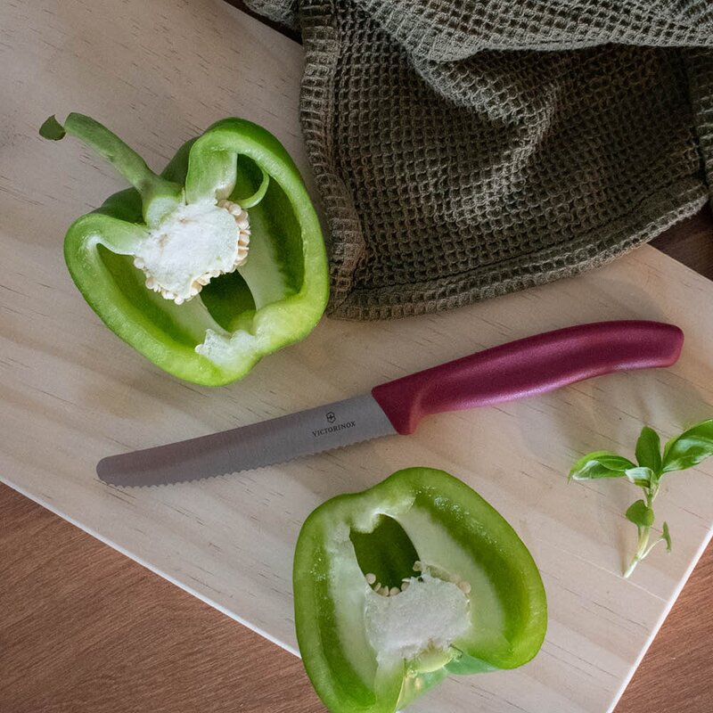 Swiss Classic tomatkniv 11 cm burgunder