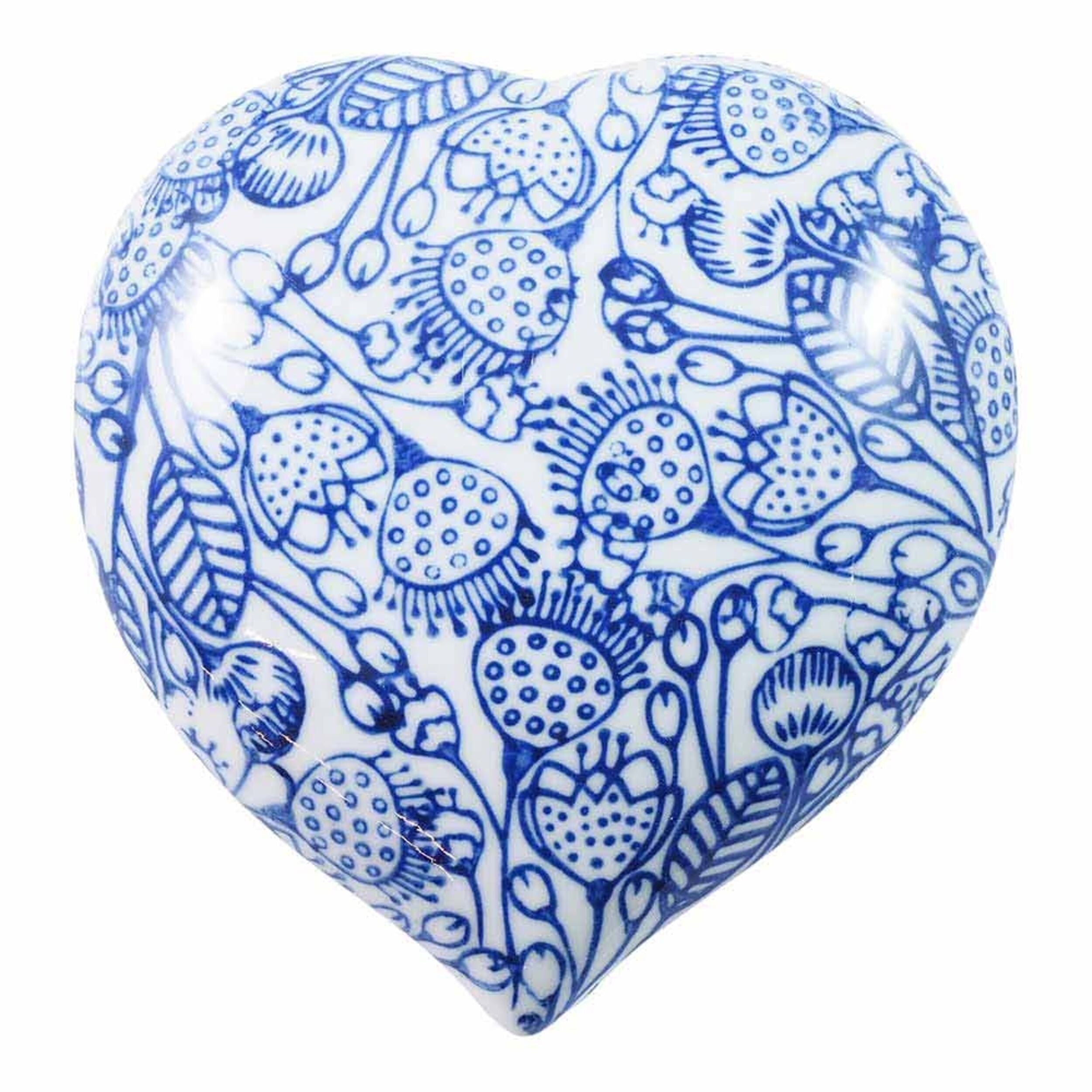 Claymont Blu Leaf Box 11.5x12x6cm